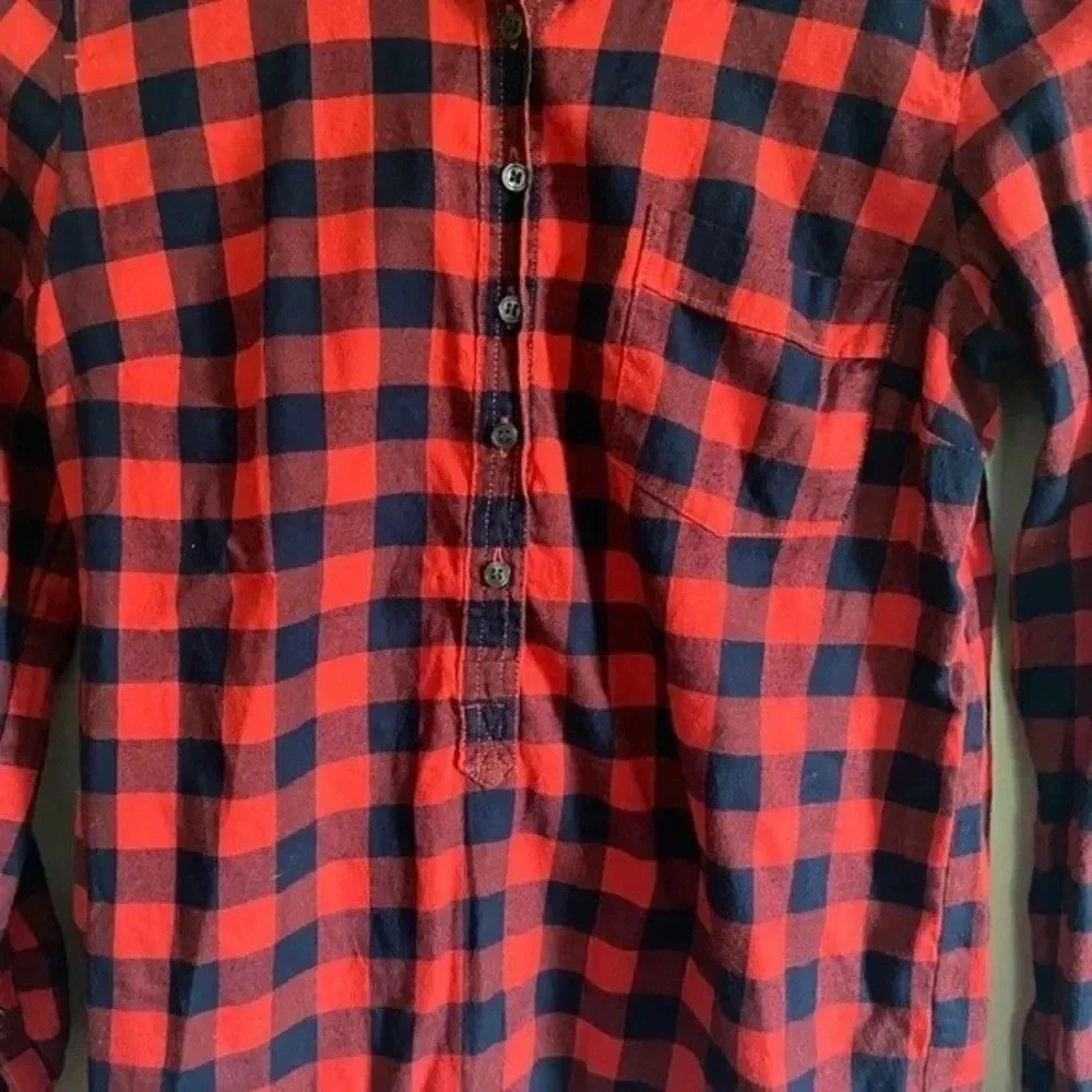 J. Crew Buffalo Plaid Top